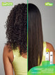 Before and after using k18 professional leave in hair mask and professional hair mist.
